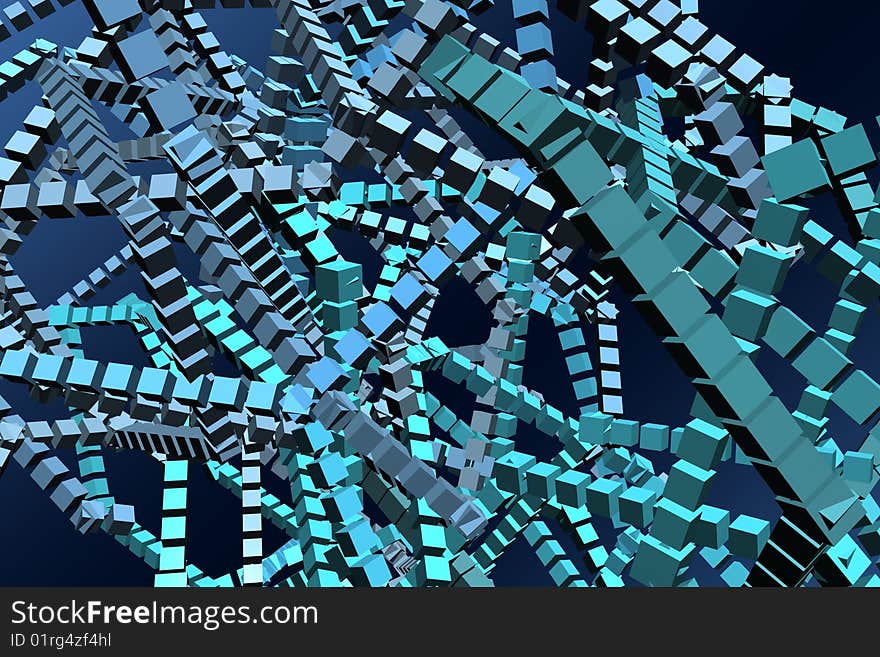 Cubes. Abstract 3d illustration for background. Cubes. Abstract 3d illustration for background.