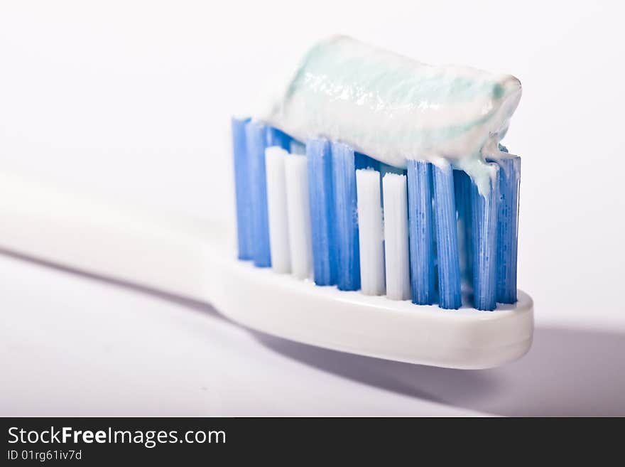 Toothbrush and toothpaste. Keep those pearly whites shining