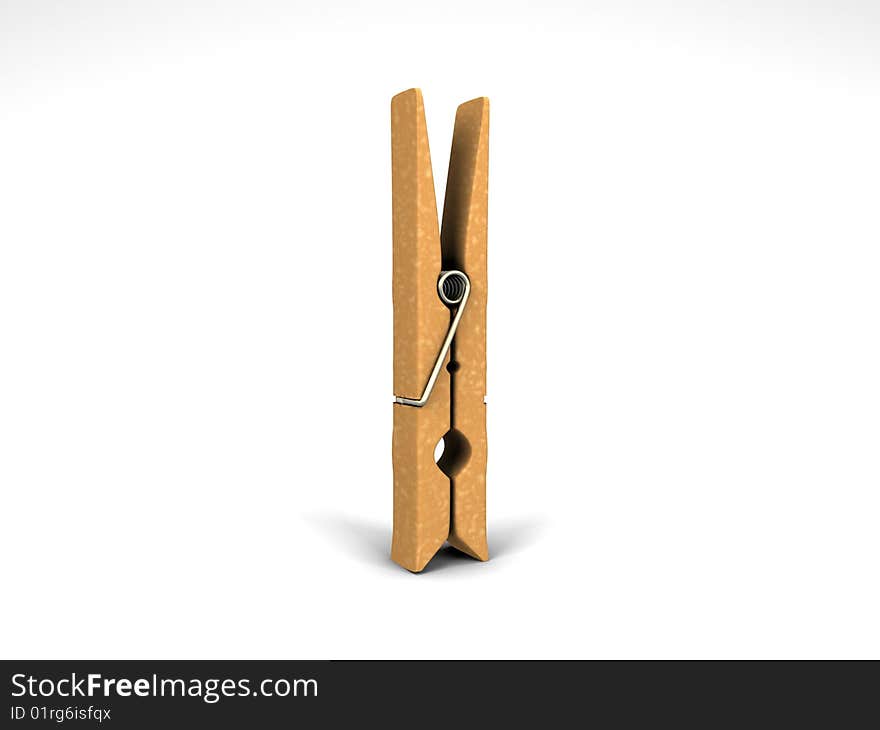 Isolated clothespin