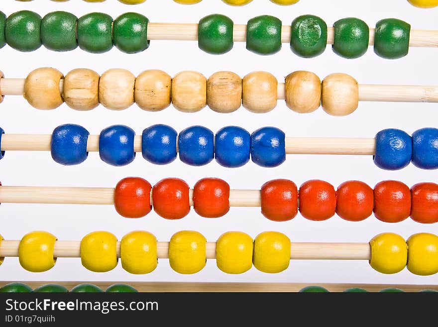 Traditional abacus used for counting.