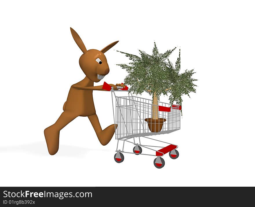 Rabbit Buys A Tree