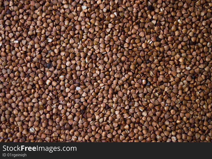 Buckwheat groats background