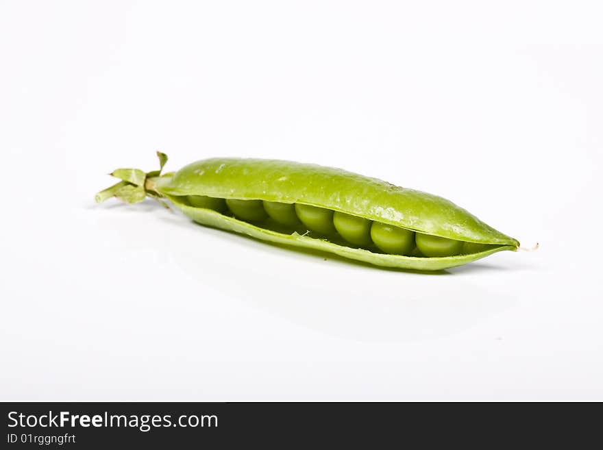 Peas  isolated on a white background