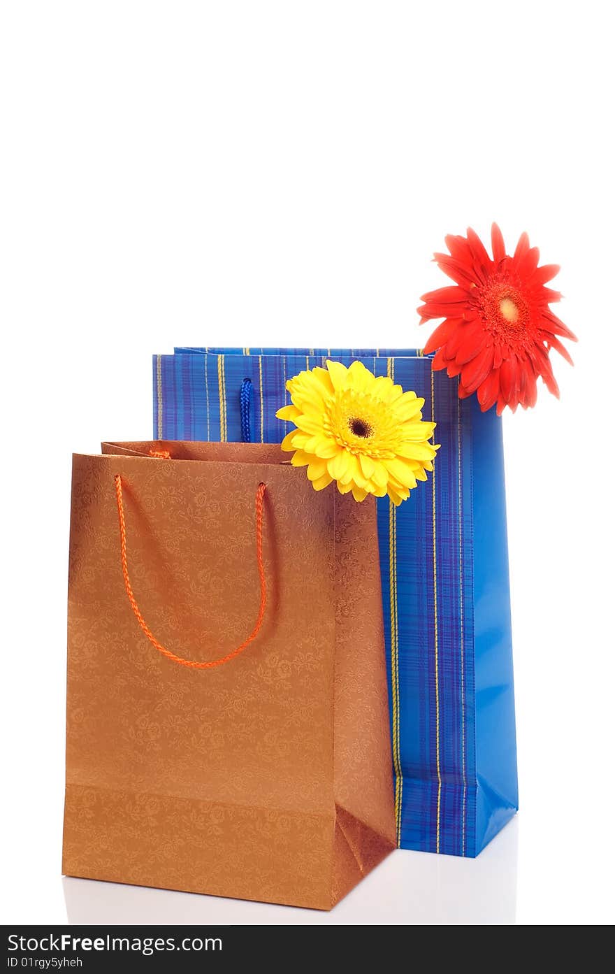 Two paper bags for gifts