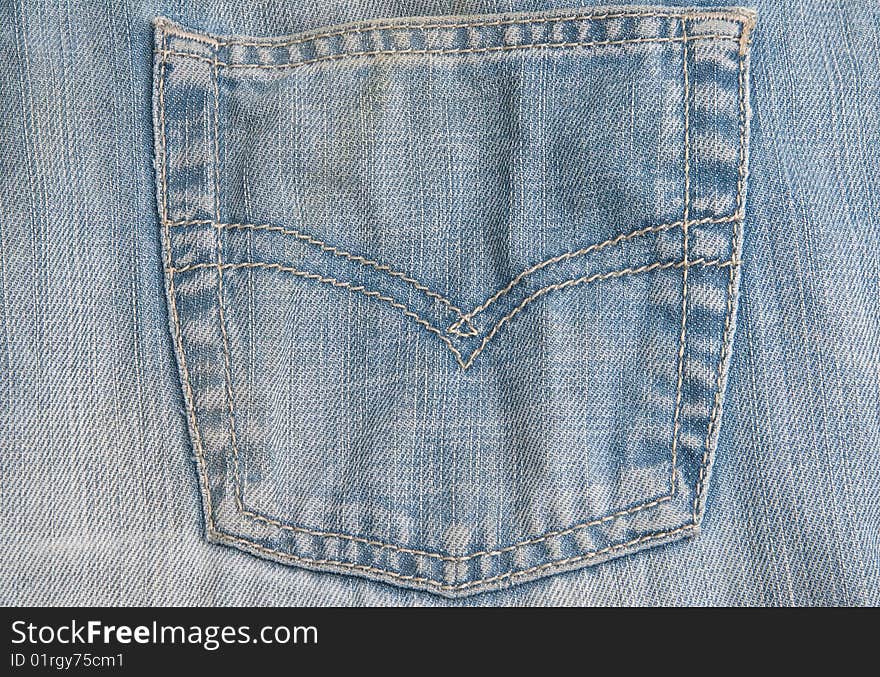 Blue jeans cloth