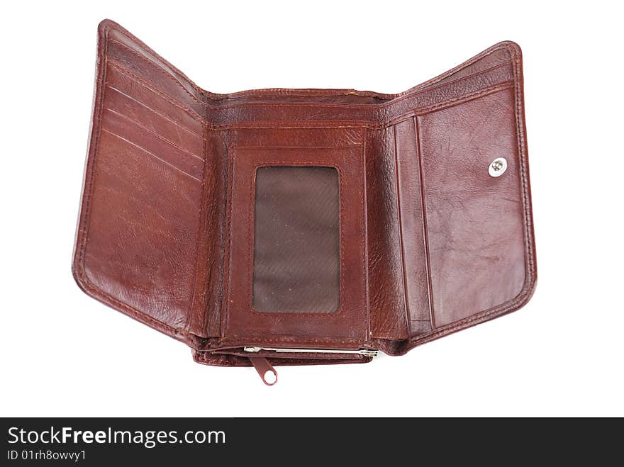 Leather brown purse