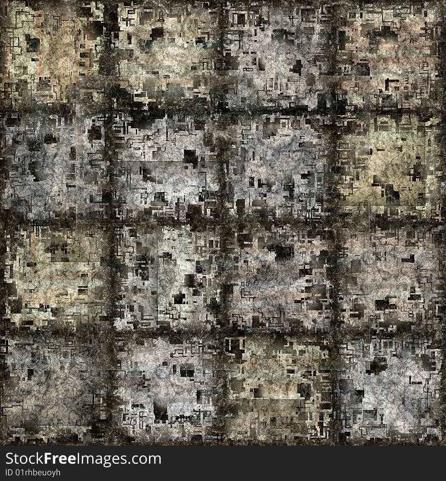 Grunge blocks pattern