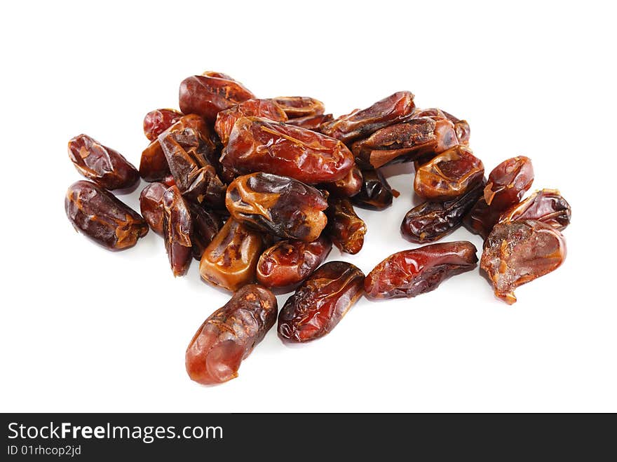 Many brown ripe sweet dates. East sweets.