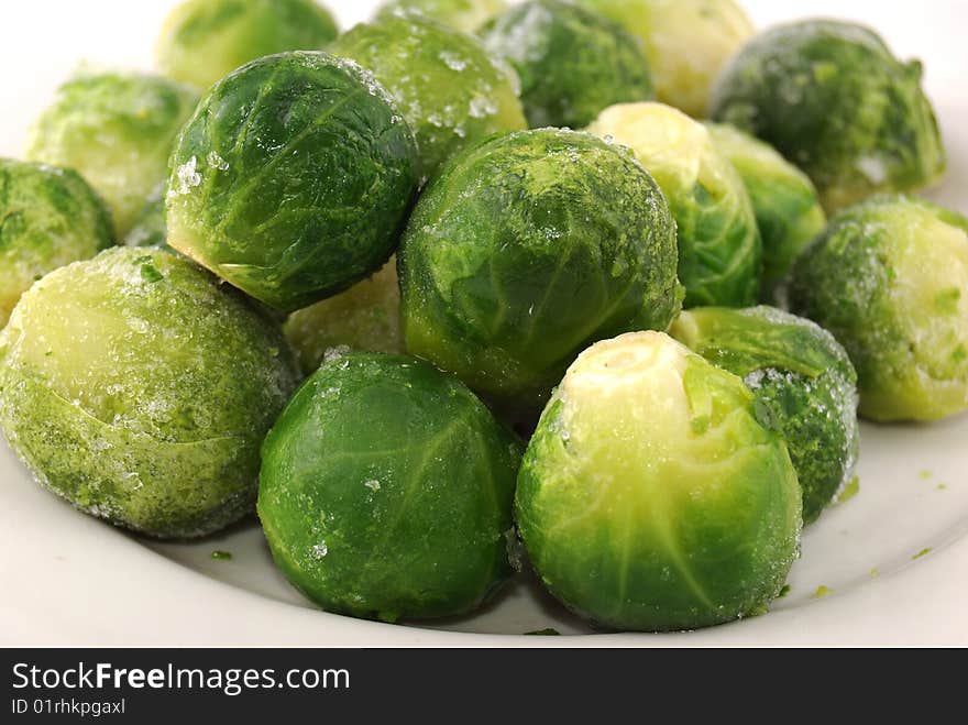 Green ripe cabbage cooked for the use in food.