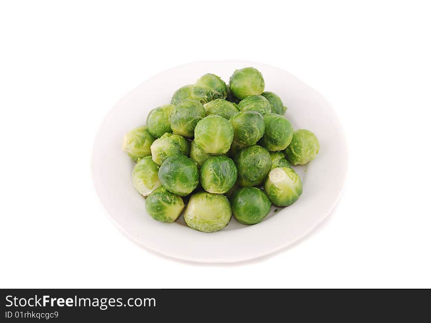 Green ripe cabbage cooked for the use in food.