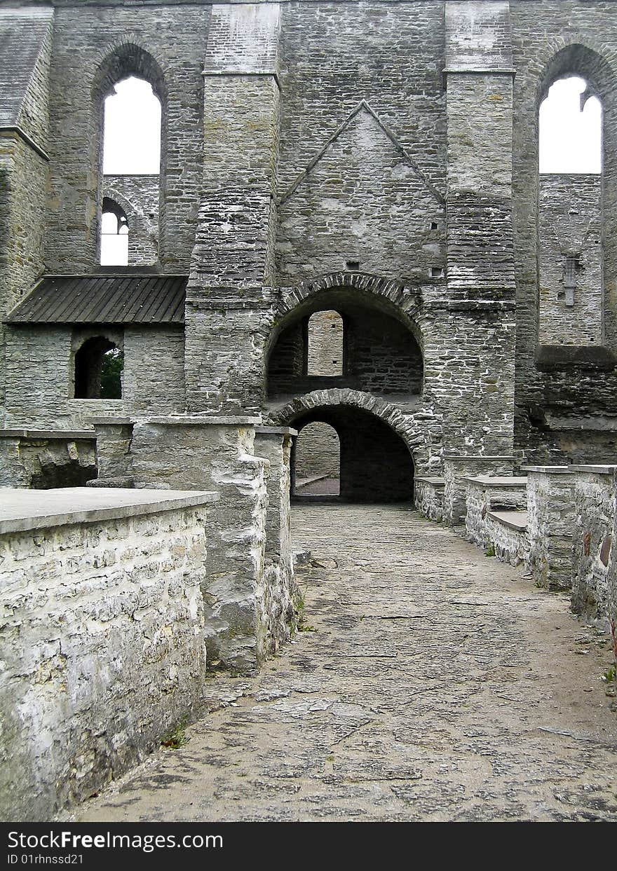 Ruins Of St. Bridget S Convent In Tallinn