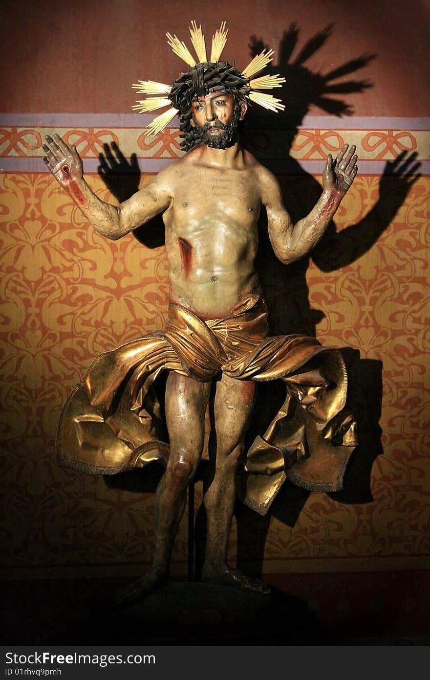 Jesus Christ statue in a church