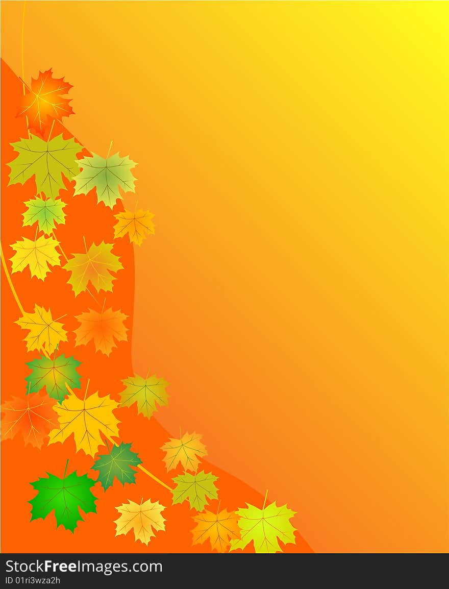 Autumn leaves background