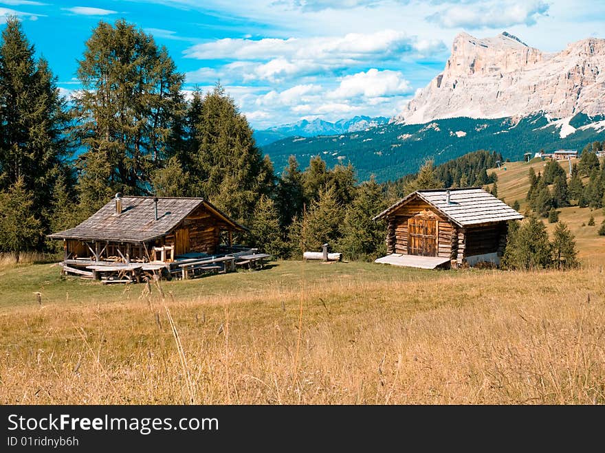 Beautiful shot of a vacation house in the South of Tyrol, Italy. Beautiful shot of a vacation house in the South of Tyrol, Italy.