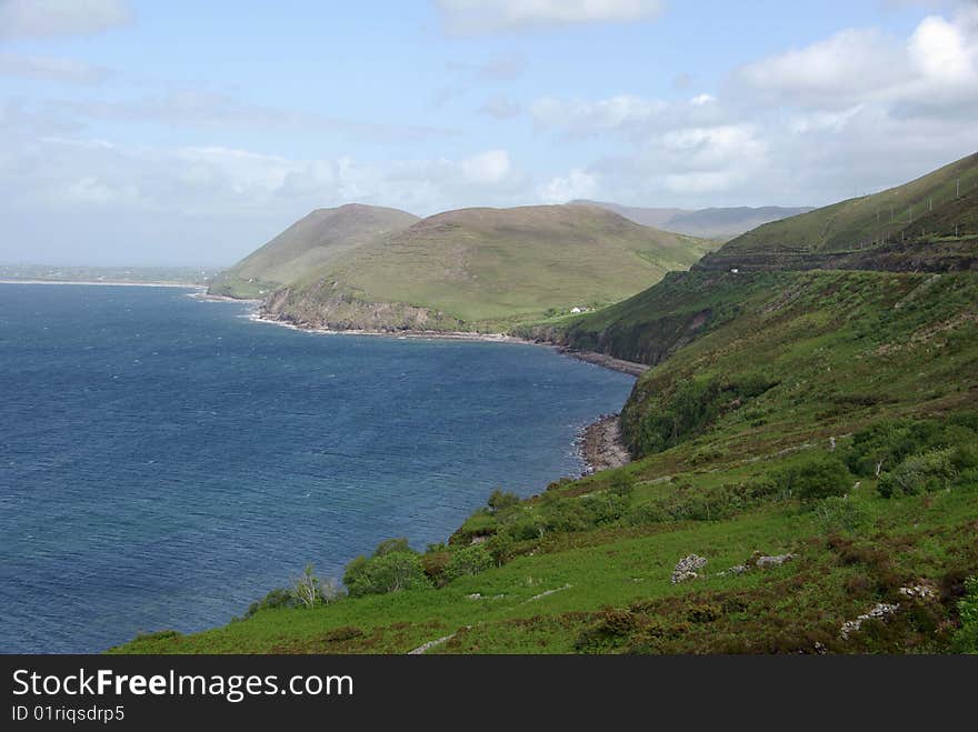 Landscape in the ring of Kerry, in Ireland. Landscape in the ring of Kerry, in Ireland