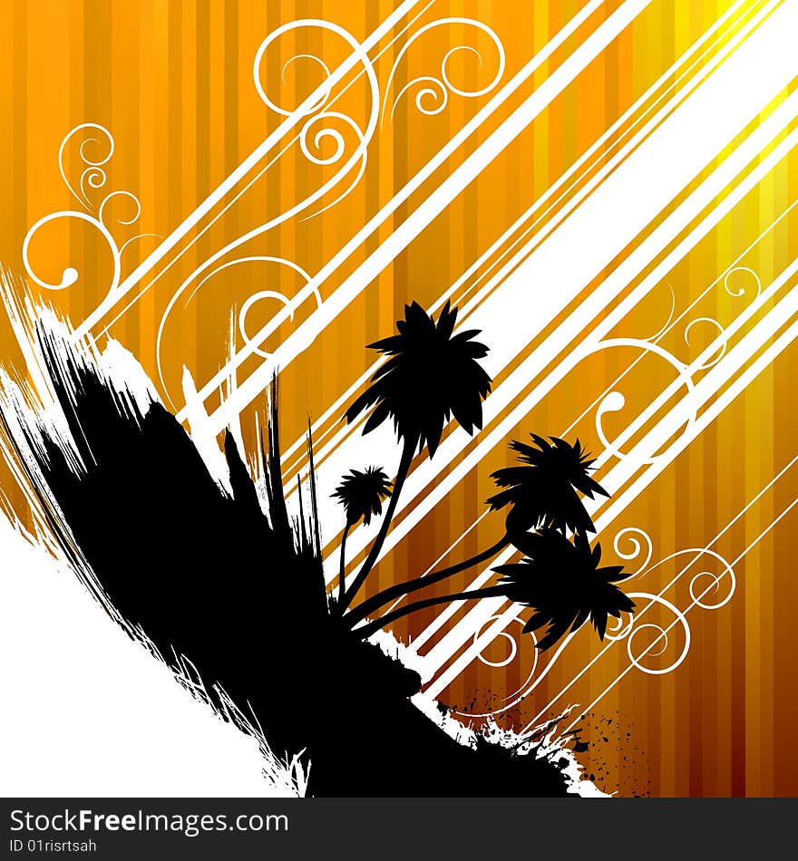 Nature background with light effect vector. Nature background with light effect vector