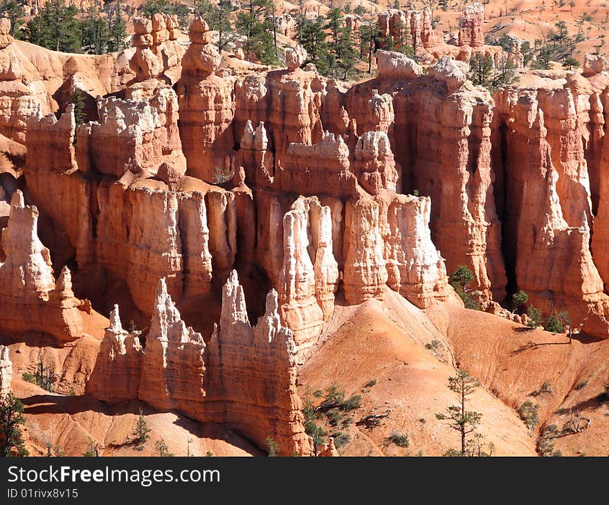 Multicoloured Hoodoos at Bryce Canyon. Multicoloured Hoodoos at Bryce Canyon