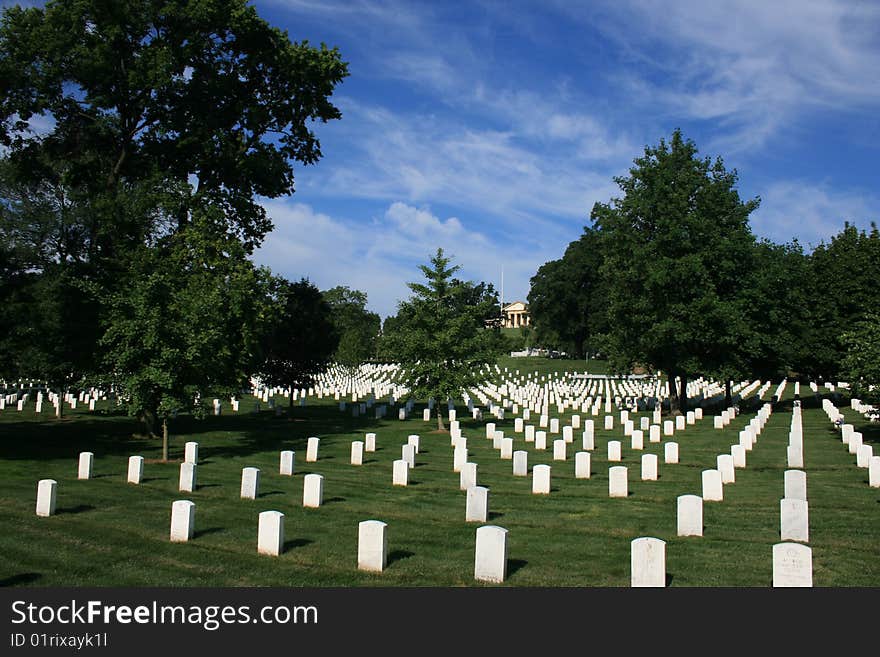 Arlington National Cemetery in Arlington Virginia.