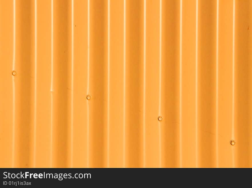 Background - Orange Corrugated Fence