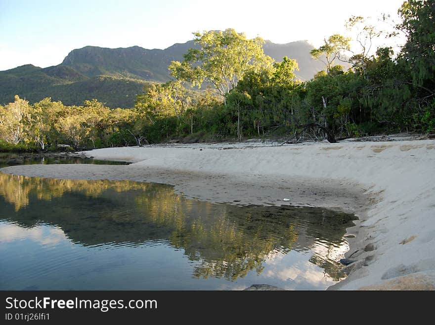 Lagoon At Little Ramsay Bay On Hinchinbrook Island