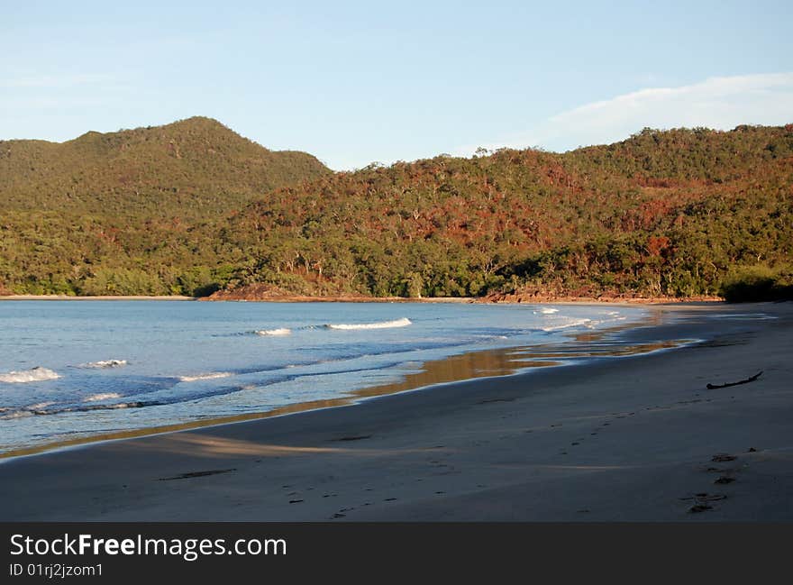 Hinchinbrook Island in northern Queensland, Australia, is a haven for bushwalkers. The Thorsborne Track is a 32km trail through pristine wilderness. Hinchinbrook Island in northern Queensland, Australia, is a haven for bushwalkers. The Thorsborne Track is a 32km trail through pristine wilderness.