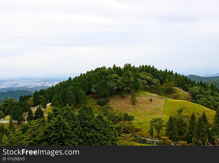 Japanese mountain landmark