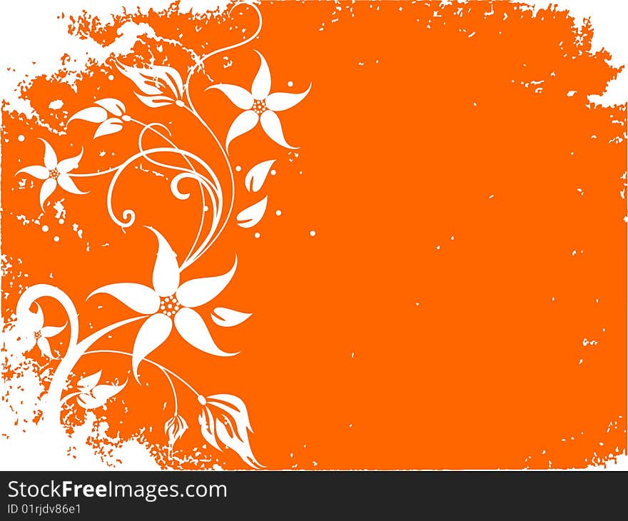 Abstract Floral Background with vector illustration. Abstract Floral Background with vector illustration