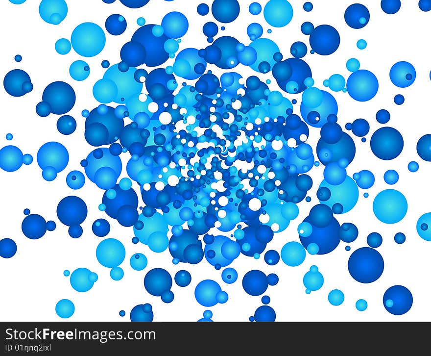 Illustration of abstract background, blue