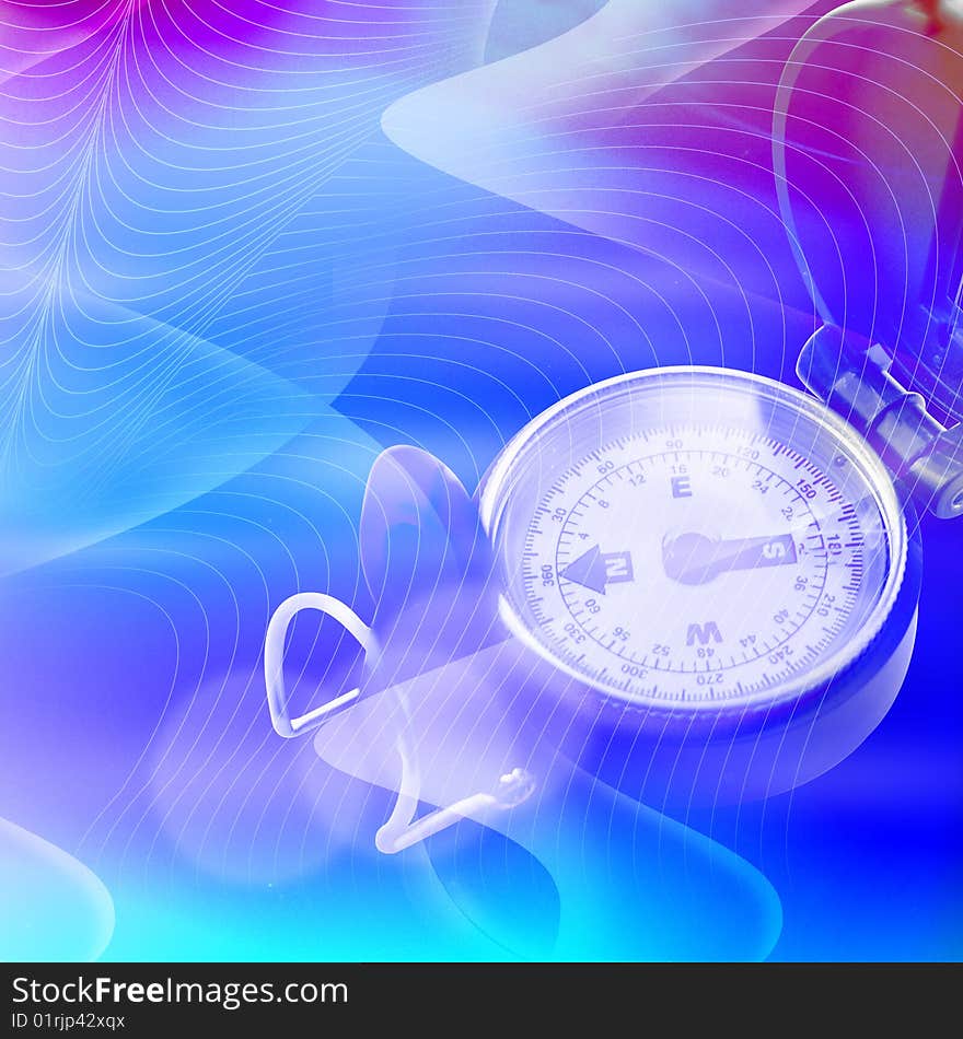 Abstract  background  with watches