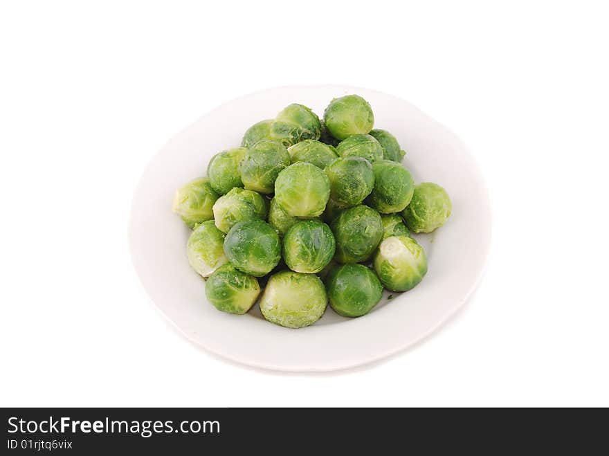 Green ripe cabbage cooked for the use in food.