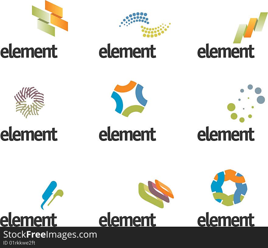 Design elements set for web