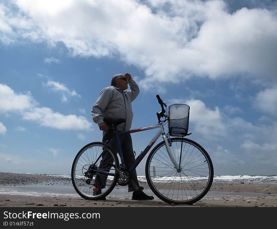 Senior With Bicycle