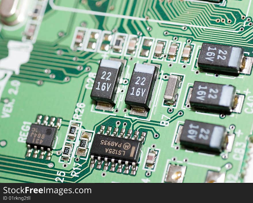 Close up of circuit board. Close up of circuit board