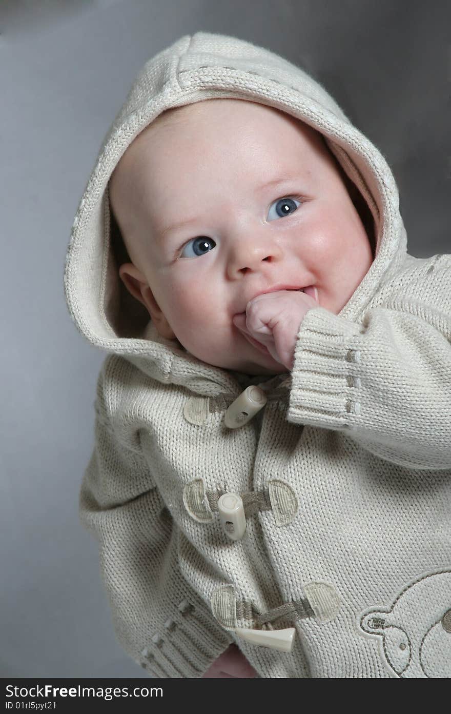 Little boy in a jaket. Little boy in a jaket