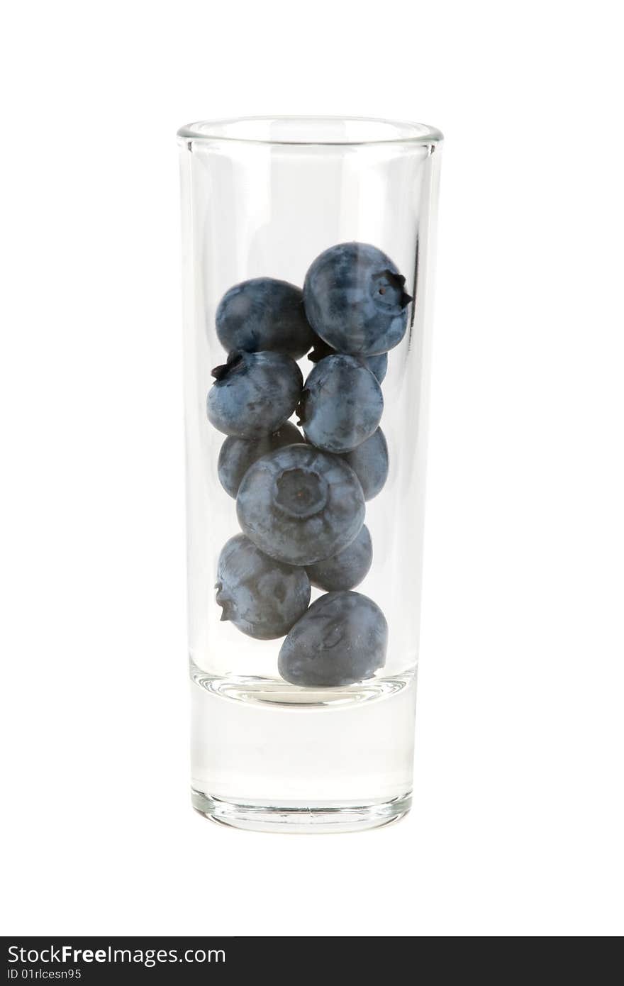 Huckleberries In Glass