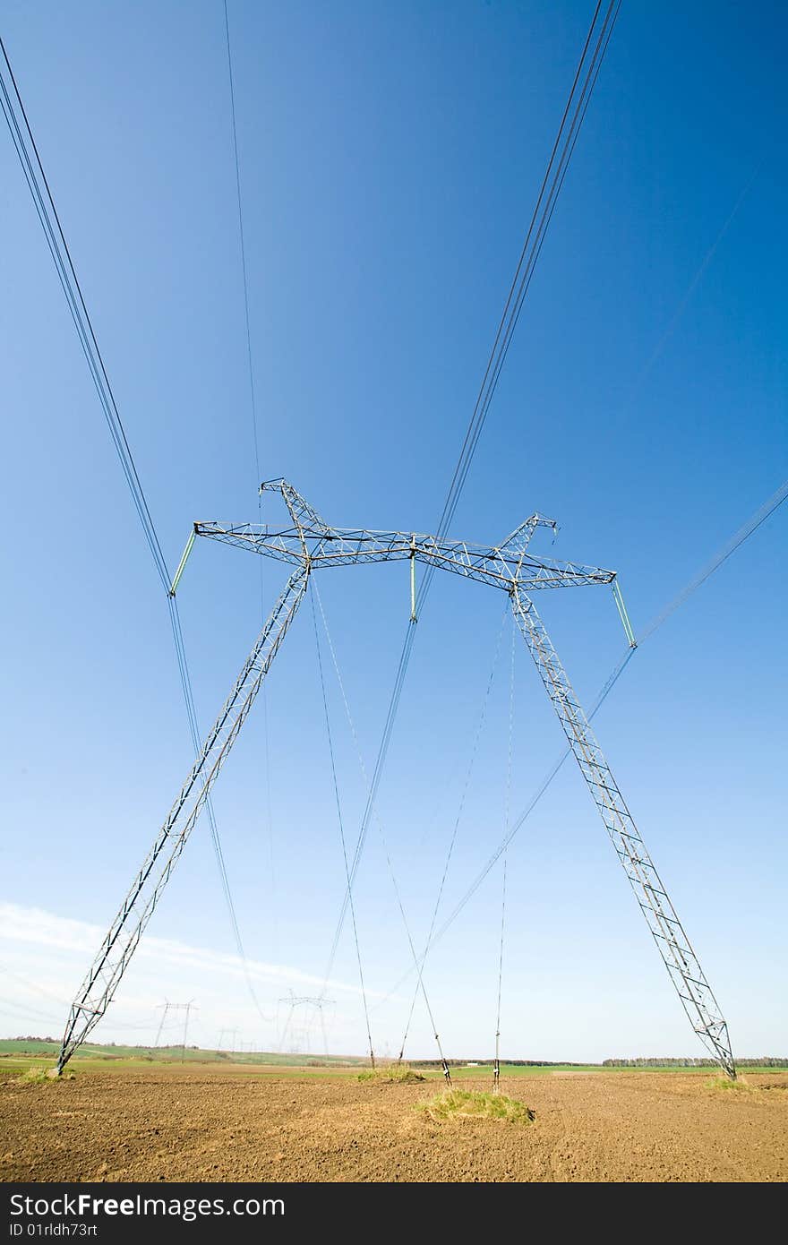 High voltage pylons