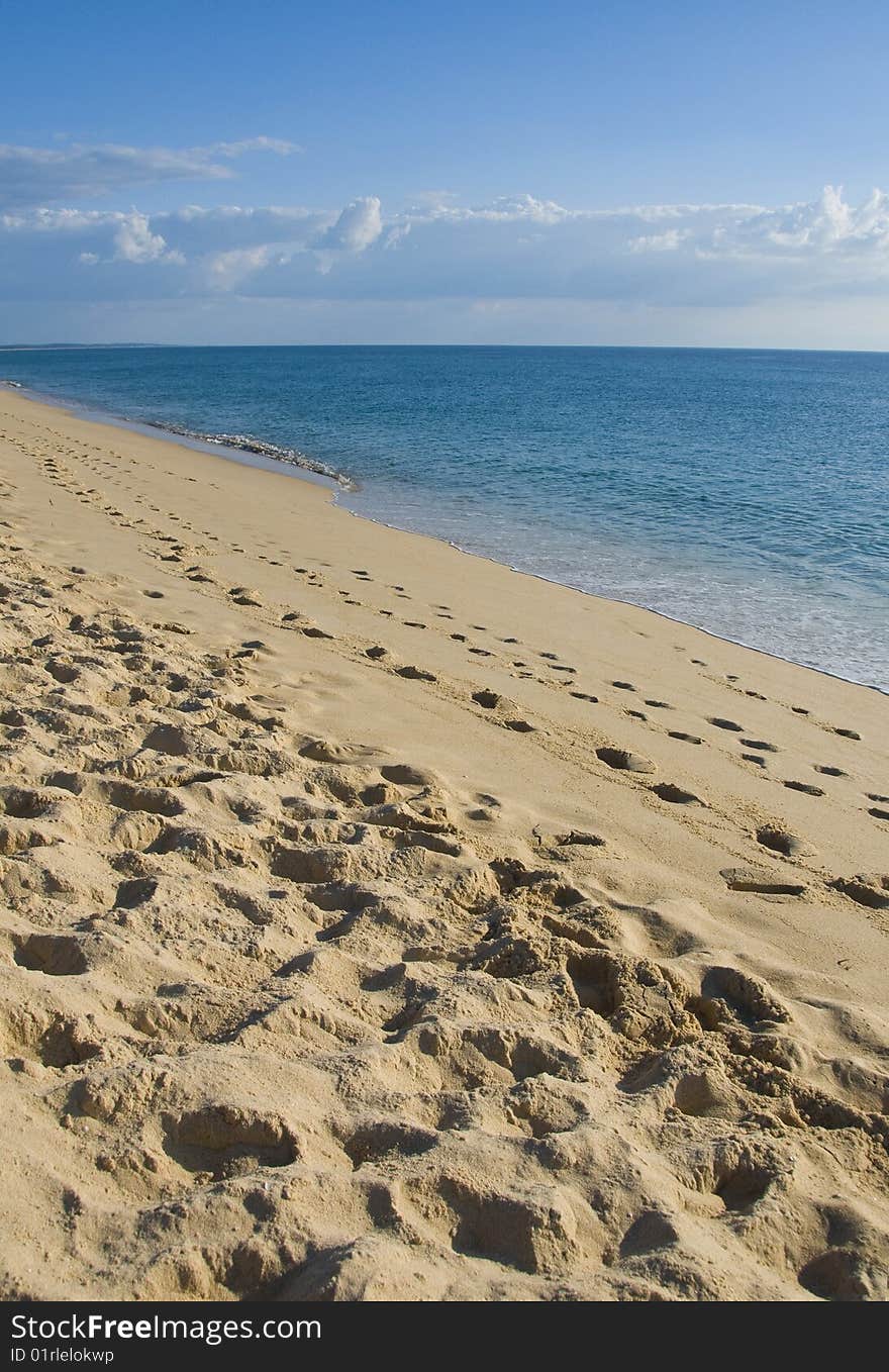 Beautiful beach and waves