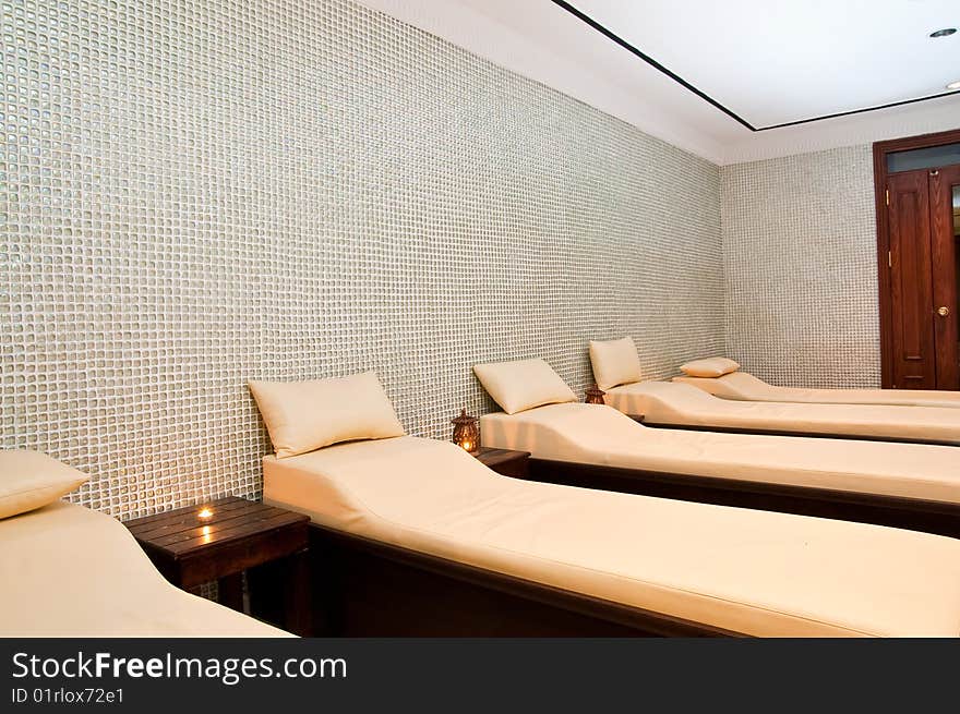 Massage treatment room