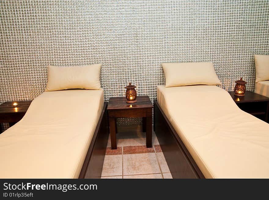 Massage treatment room