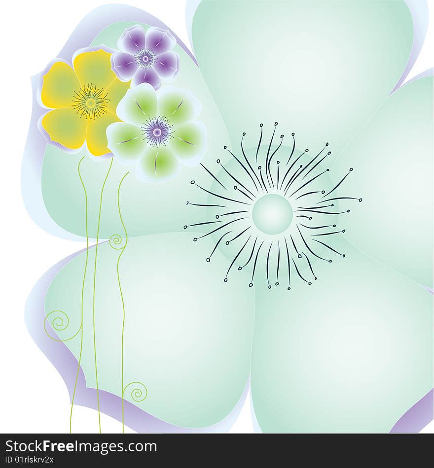 Abstract Floral Background