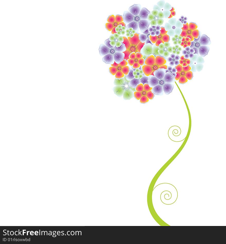 Abstract floral background with place for your text