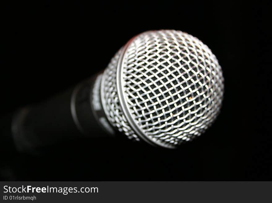 Microphone On Black