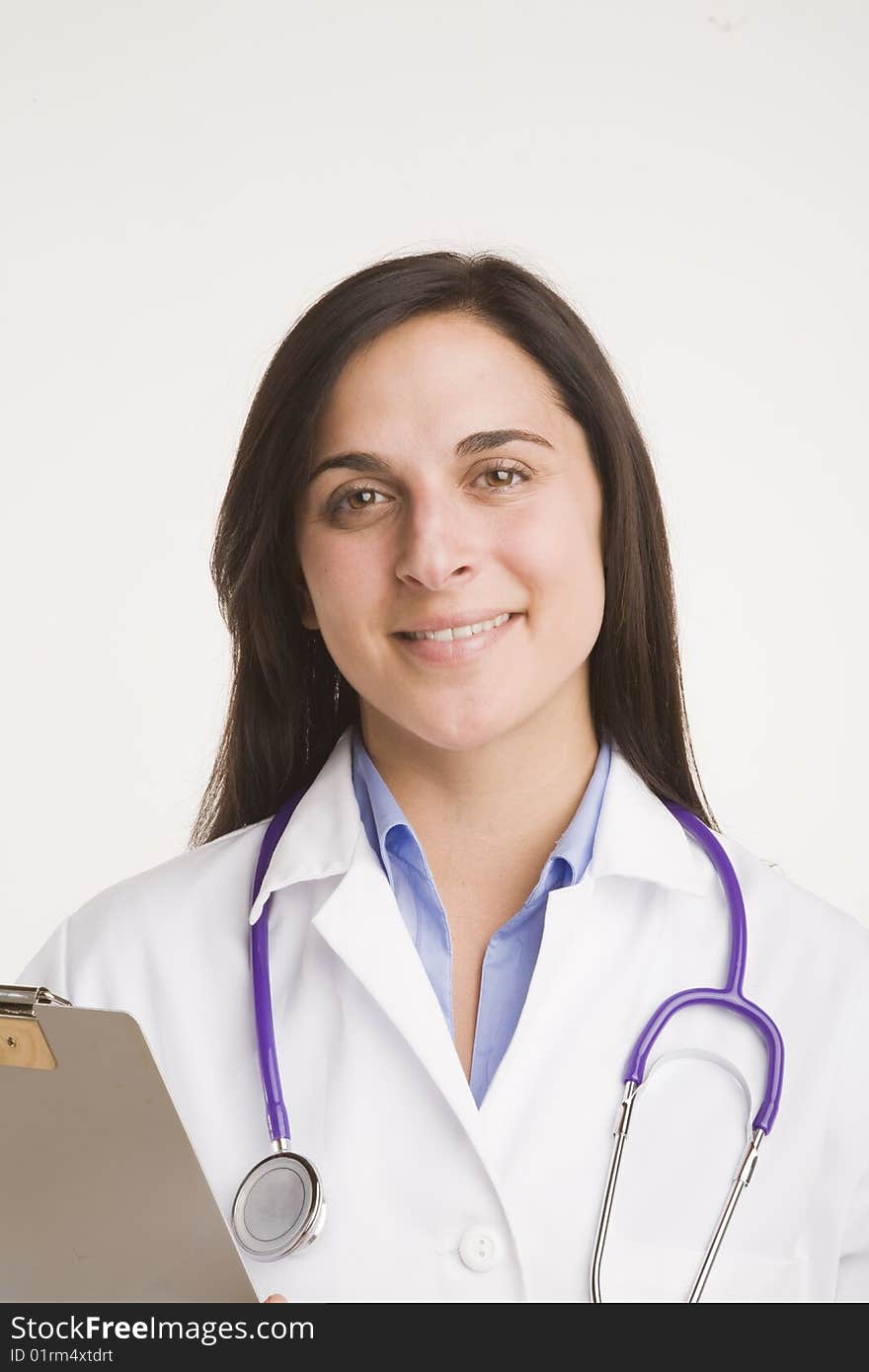 Portrait of female medical professional. Portrait of female medical professional