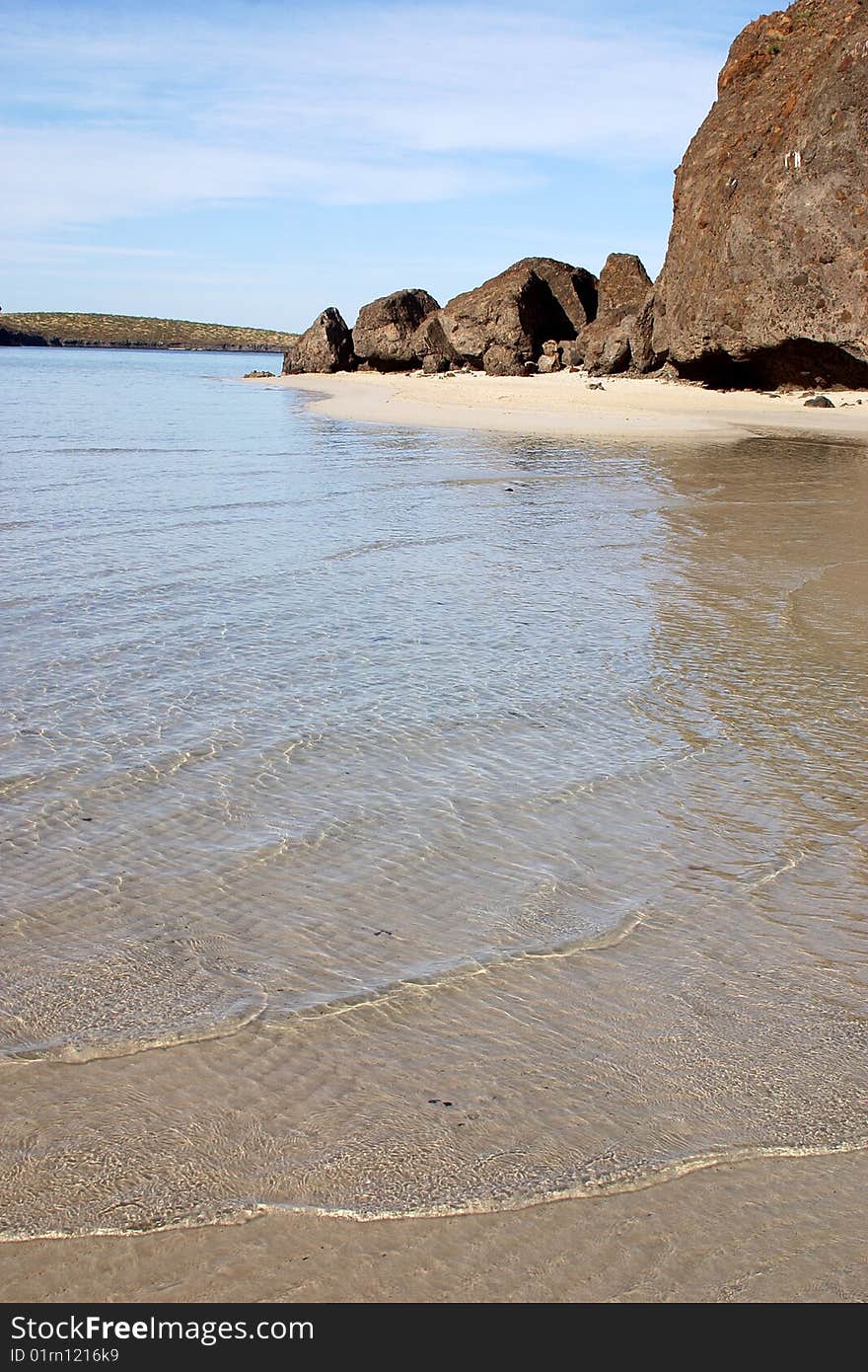 Beach near of La Paz, Baja California, Mexico