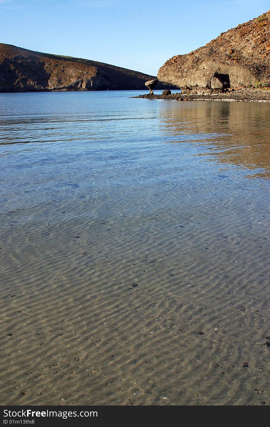 Beach near of La Paz, Baja California, Mexico