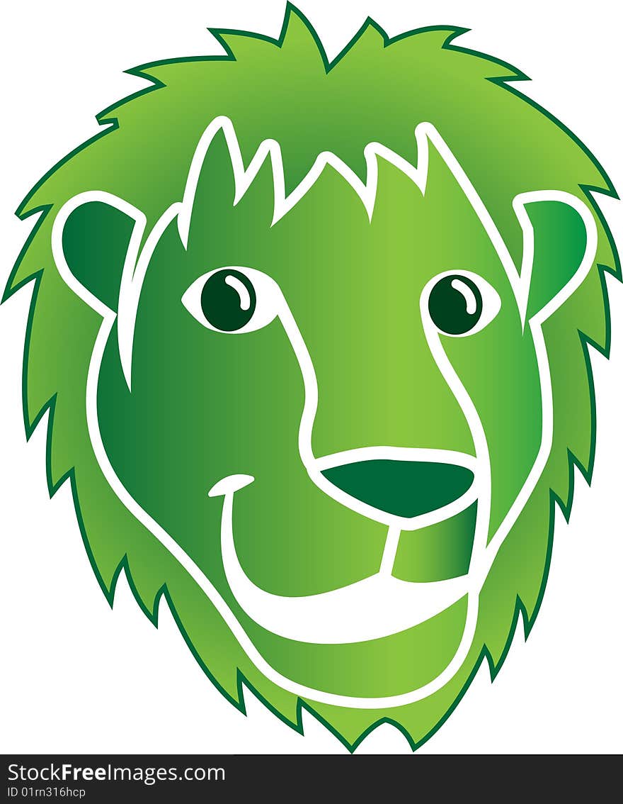 Vector illustration of a lion. Vector illustration of a lion
