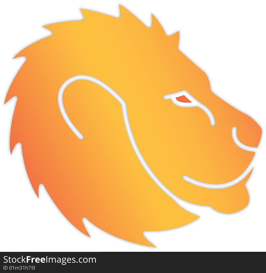 Vector illustration of a lion. Vector illustration of a lion