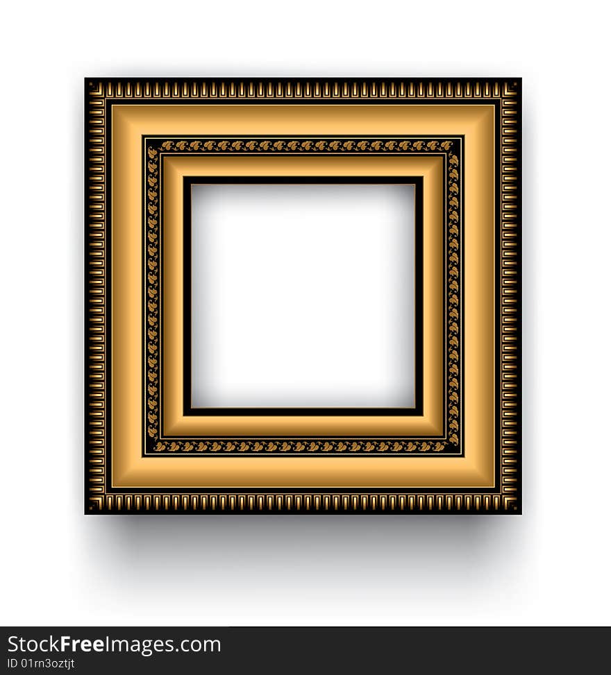 Frame on a white background