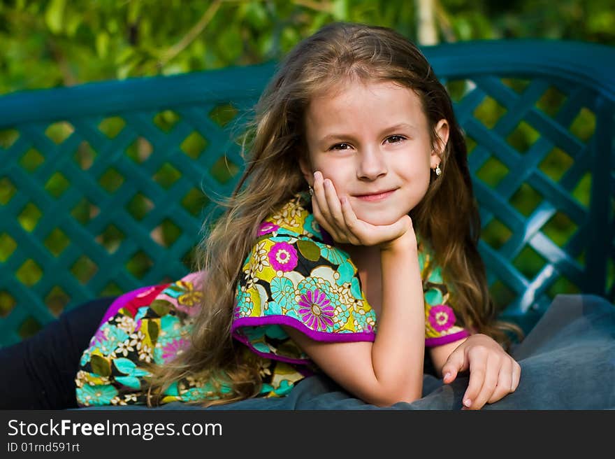 Beautiful young girl smiling