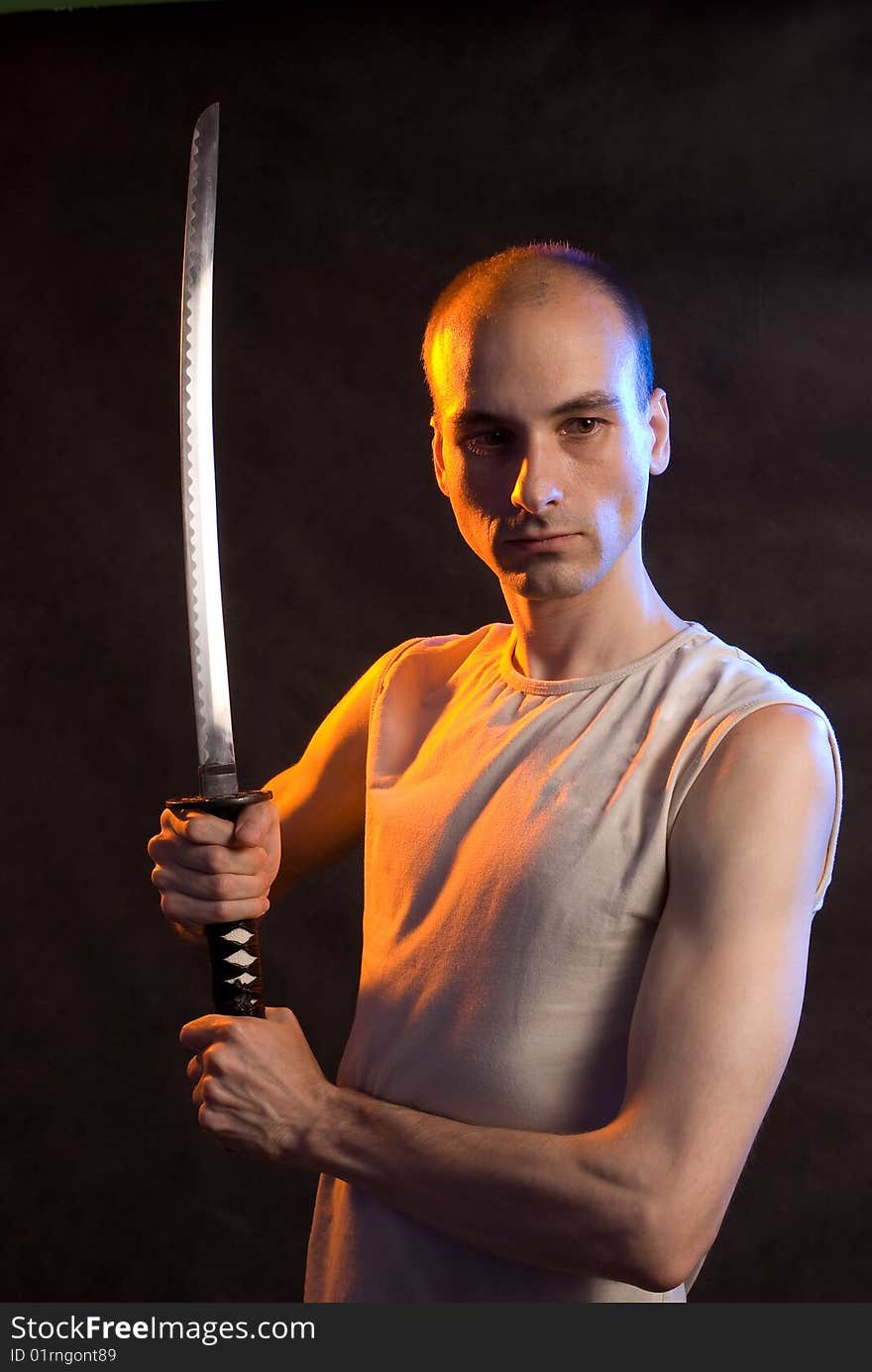 Male with Katana